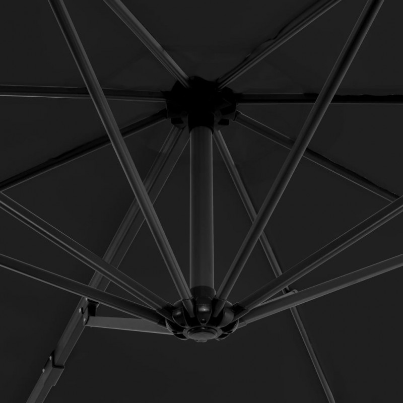 Parasol wiszący z aluminiowym słupkiem, 300 cm, antracytowy