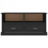 Szafka pod TV, czarna, 93x35,5x45 cm, materiał drewnopochodny