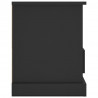Szafka pod TV, czarna, 93x35,5x45 cm, materiał drewnopochodny