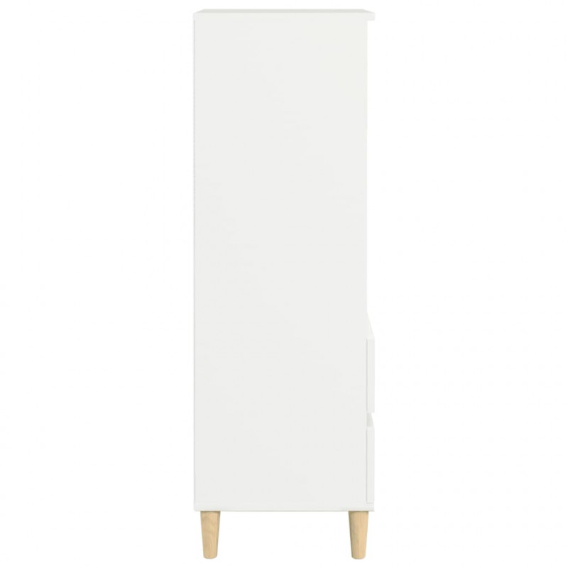 Wysoka szafka, biała, 40x36x110 cm,materiał drewnopochodny