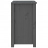 Szafki nocne, 2 szt., szare, 50x35x61,5 cm, lite drewno sosnowe