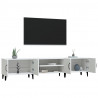 Szafka pod TV, biała, 180x31,5x40 cm, materiał drewnopochodny