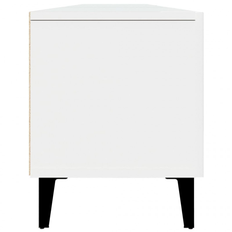 Szafka pod TV, biała, 180x31,5x40 cm, materiał drewnopochodny