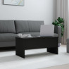 Stolik kawowy, czarny 102x50,5x46,5 cm, materiał drewnopochodny