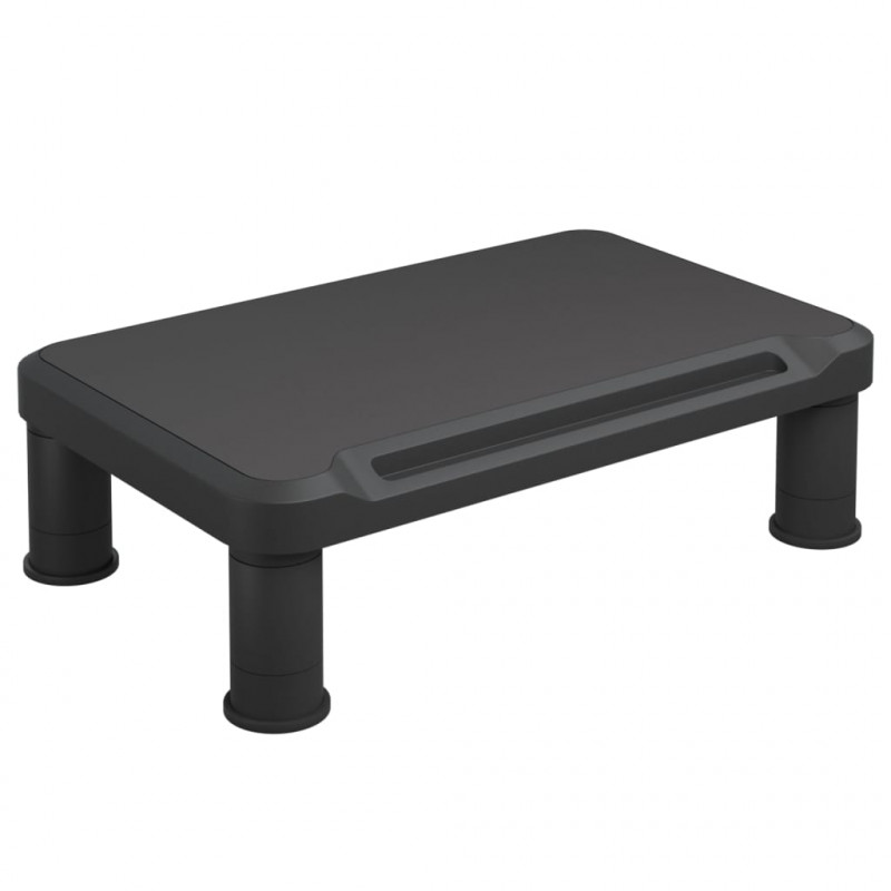 Podstawka pod monitor, czarna, 38x24x10,5 cm