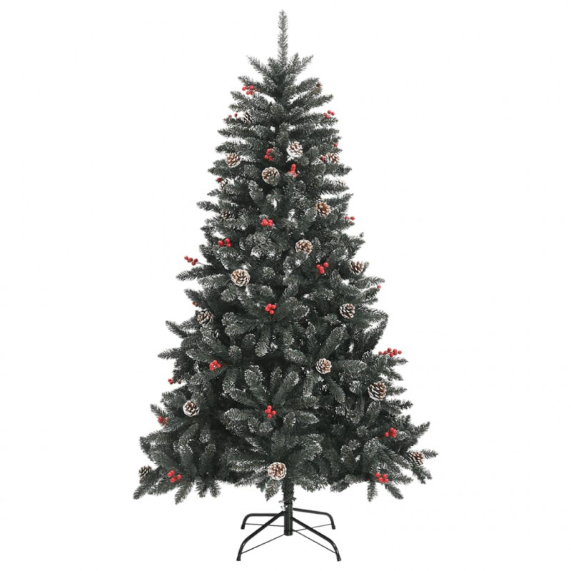 Sztuczna choinka ze stojakiem, zielona, 150 cm, PVC