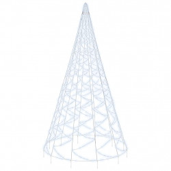 Choinka do montażu na maszcie, 3000 zimnych białych LED, 800 cm