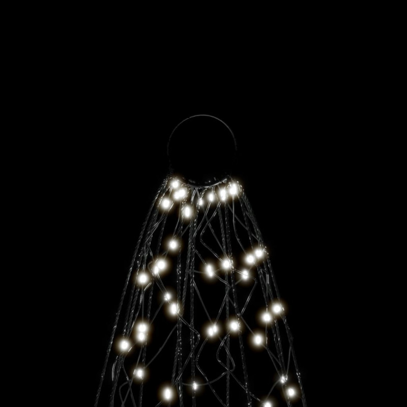 Choinka do montażu na maszcie, 3000 zimnych białych LED, 800 cm