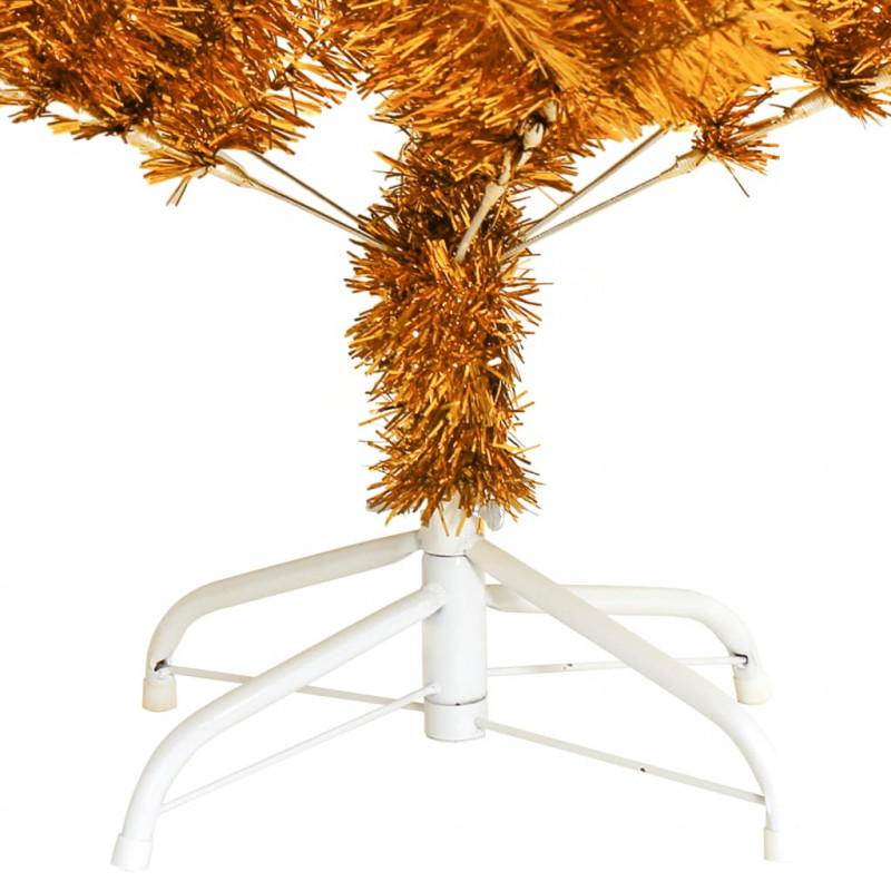 Sztuczna choinka ze stojakiem, złota, 120 cm, PET