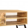 Szafka pod telewizor, lite drewno mango, 140 x 30 x 40 cm