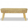 Ławka do przedpokoju, naturalny rattan, 110x35x45 cm