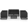 7-cz. zestaw wypoczynkowy do ogrodu, z poduszkami, lita sosna