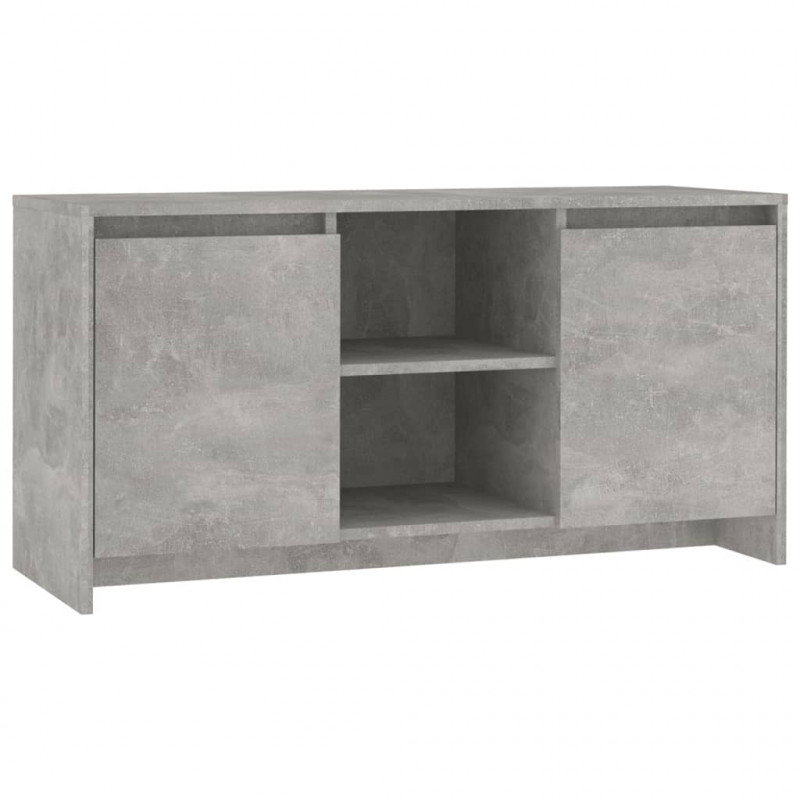 Szafka pod TV, szarość betonu, 102x37,5x52,5 cm