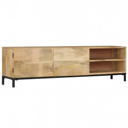 Szafka pod TV, 145x30x41 cm, lite drewno mango
