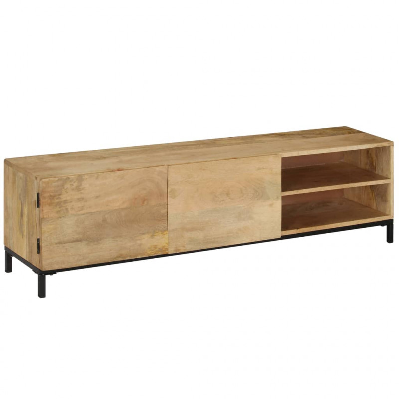 Szafka pod TV, 145x30x41 cm, lite drewno mango