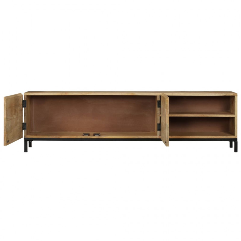 Szafka pod TV, 145x30x41 cm, lite drewno mango
