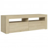 Szafka pod TV z oświetleniem LED, dąb sonoma, 120x35x40 cm