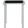 Leżaki ze stolikiem, 2 szt., aluminium, kolor taupe