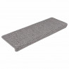 Samoprzylepne nakładki na schody, 15 szt., 65x21x4 cm, srebrne