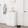 Szafka na buty, biała, 60x35x92 cm, materiał drewnopochodny