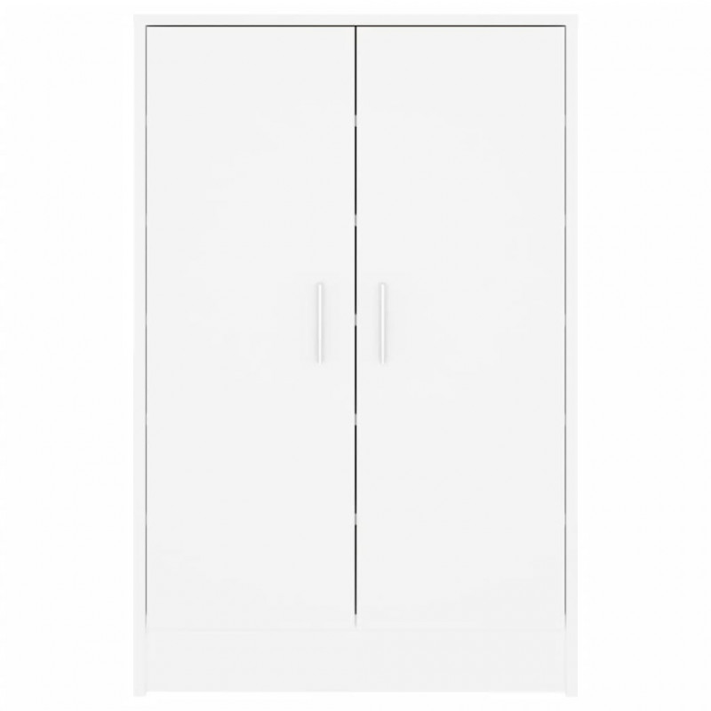 Szafka na buty, biała, 60x35x92 cm, materiał drewnopochodny