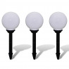 Lampy do oświetlenia ścieżki, 3 szt, LED, 20 cm, ze szpikulcami