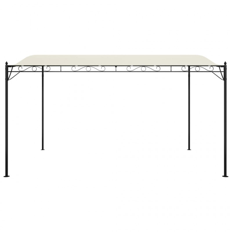 Zadaszenie, kremowe, 4x3 m, 180 g/m², tkanina i stal