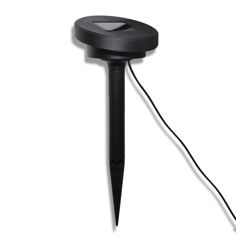 Lampy ogrodowe ze szpikulcami i panelem solarnym, 3 LED