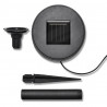 Lampy ogrodowe ze szpikulcami i panelem solarnym, 3 LED