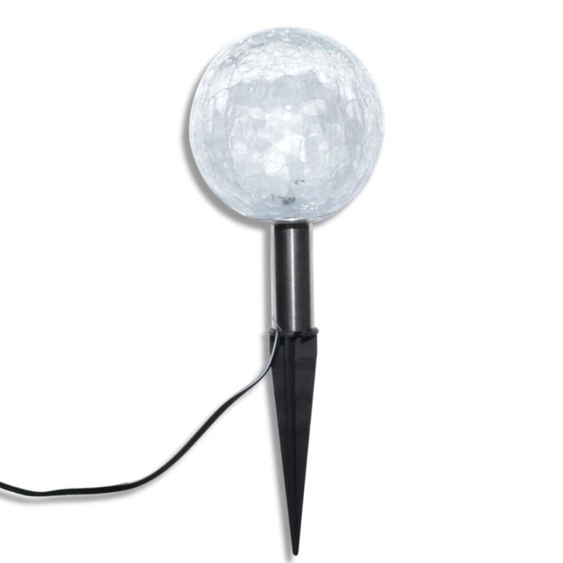 Lampy ogrodowe ze szpikulcami i panelem solarnym, 3 LED