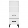 Szafka, biała, 34,5x34x90 cm, materiał drewnopochodny