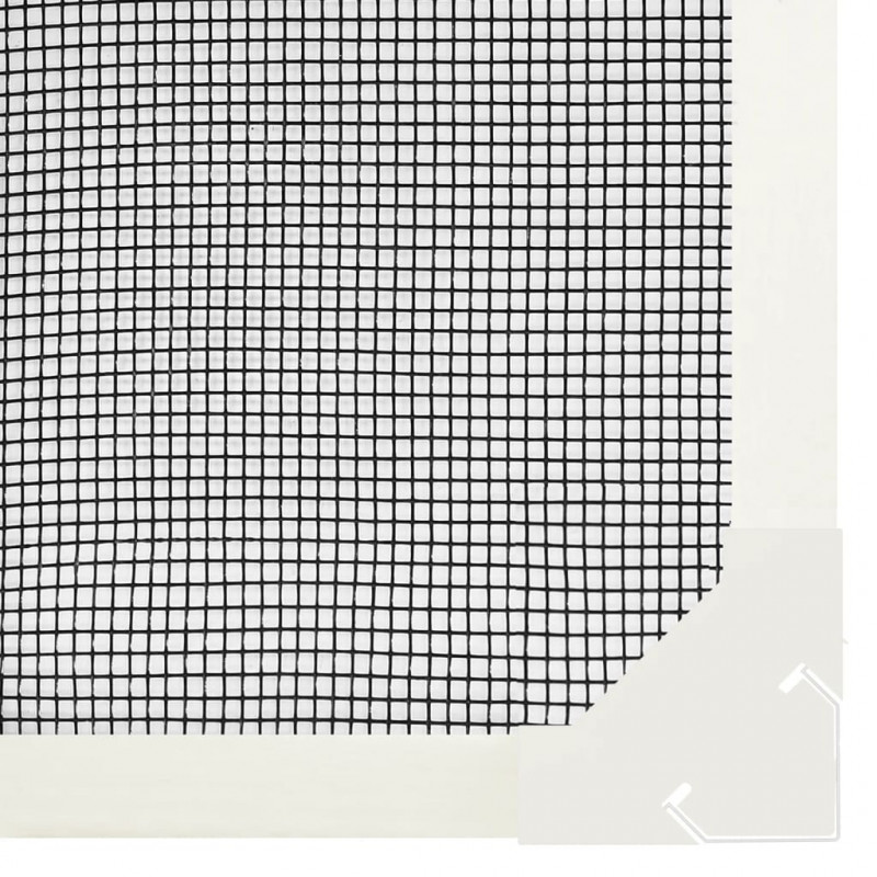 Magnetyczna moskitiera okienna, biała, 120x140 cm