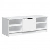 Szafka pod TV, biała, 102x35,5x36,5 cm, materiał drewnopochodny