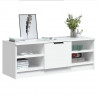 Szafka pod TV, biała, 102x35,5x36,5 cm, materiał drewnopochodny