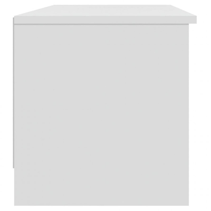 Szafka pod TV, biała, 102x35,5x36,5 cm, materiał drewnopochodny
