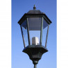 Stojąca lampa ogrodowa 2-ramienna, 230 cm, ciemnozielona/czarna