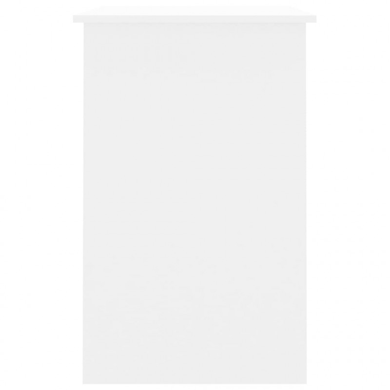 Biurko, białe, 100x50x76 cm, materiał drewnopochodny