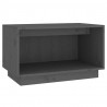 Szafka pod telewizor, szara, 60x35x35 cm, lite drewno sosnowe