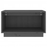 Szafka pod telewizor, szara, 60x35x35 cm, lite drewno sosnowe