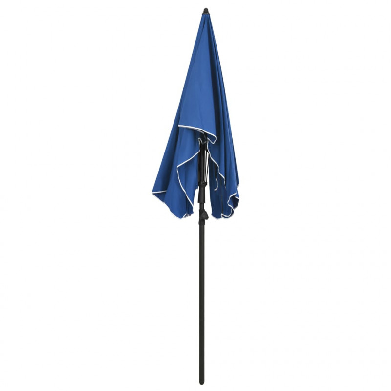 Parasol ogrodowy na słupku, 200x130 cm, lazurowy