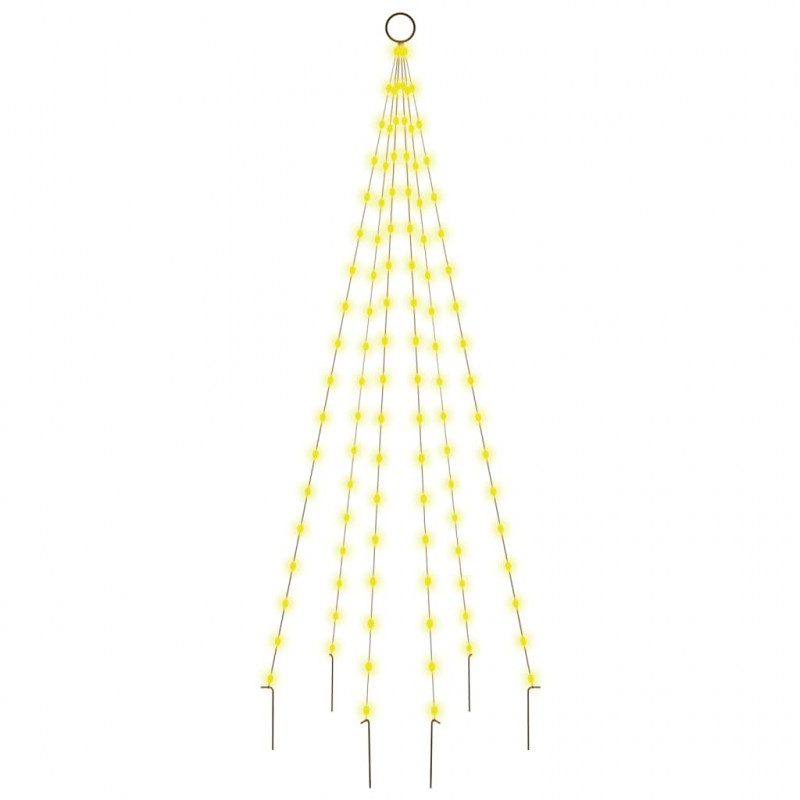 Choinka do montażu na maszcie, 108 ciepłych białych LED, 180 cm