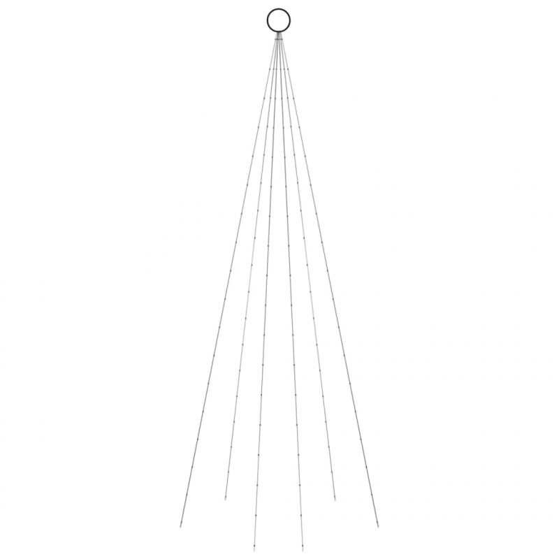Choinka do montażu na maszcie, 108 ciepłych białych LED, 180 cm