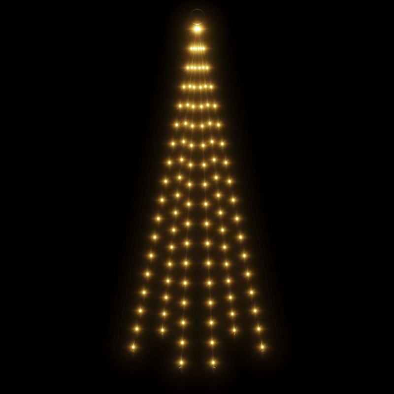 Choinka do montażu na maszcie, 108 ciepłych białych LED, 180 cm