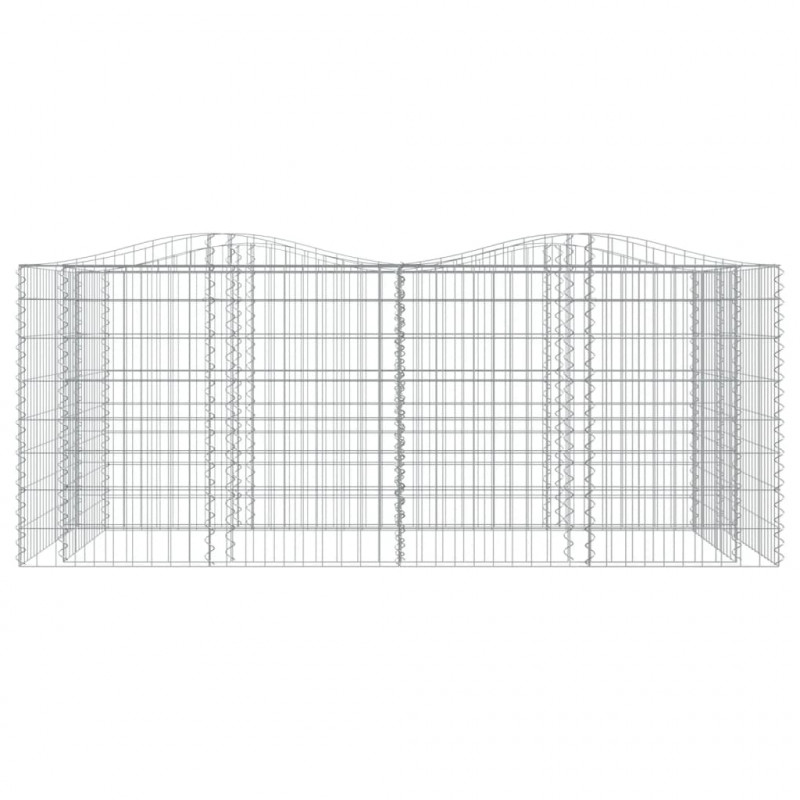 Łukowaty kosz gabionowy, 200x100x100 cm, galwanizowane żelazo