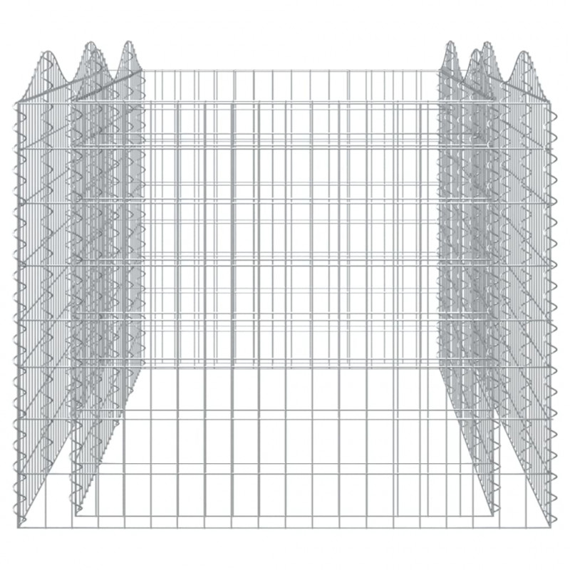 Łukowaty kosz gabionowy, 200x100x100 cm, galwanizowane żelazo