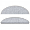 Nakładki na schody, 10 szt., 56x17x3 cm, jasnoszare