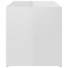 Stolik wysoki połysk biała 59x36x38 cm materiał drewnopochodny