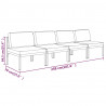 4-os. sofa ogrodowa z poduszkami, aluminium, antracytowa