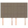 Zagłówki do łóżka, 4 szt., taupe, 72x5x78/88 cm, tkanina