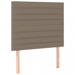 Zagłówki do łóżka, 2 szt., taupe, 100x5x78/88 cm, tkanina